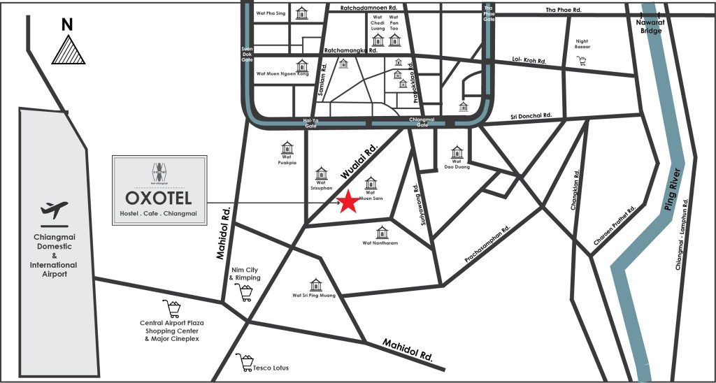 Oxotel Hostel Map