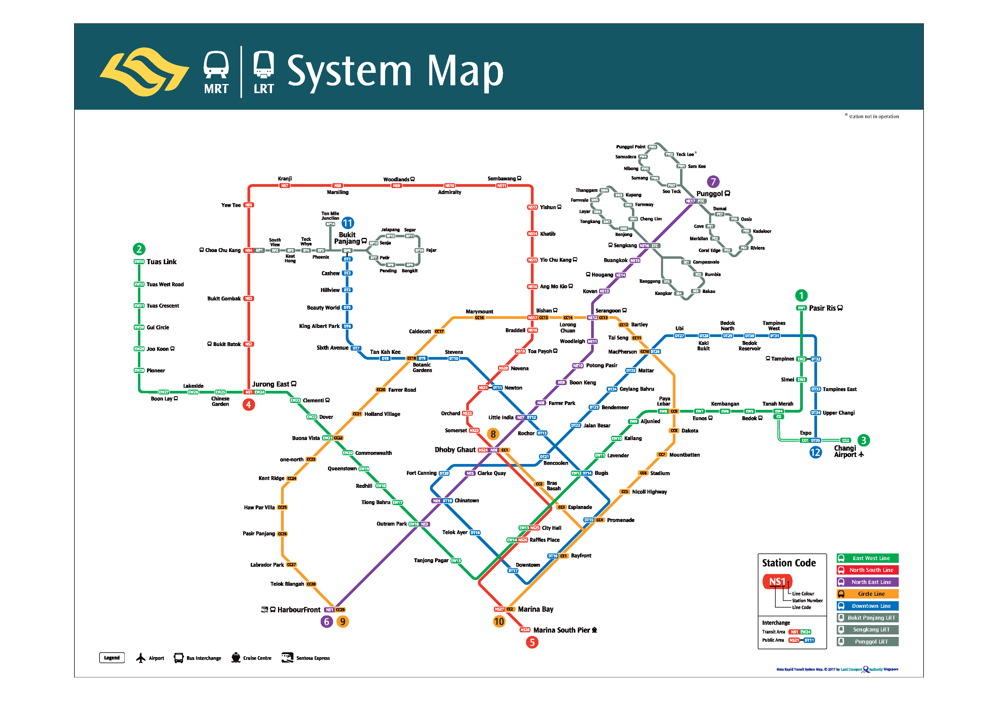 Singapore MRT Map